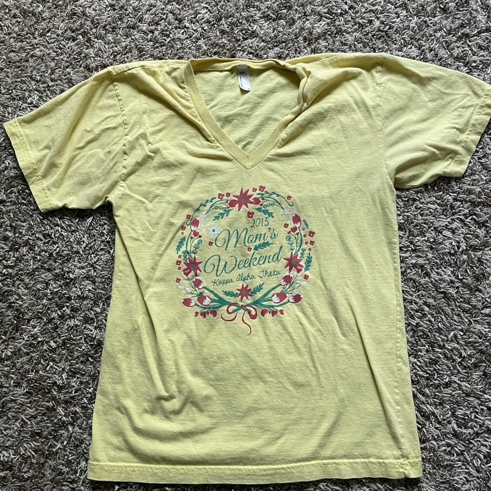 Kappa Alpha Theta Yellow V-Neck